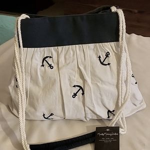 MondayMorningStudios handcrafted linen nautical purse